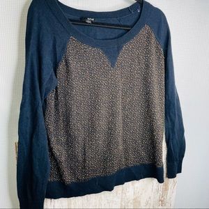 Ana sweater black and gold size xl